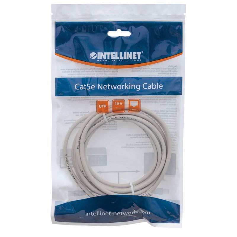 Patchkabel RJ45 U/UTP Cat6 7.50m Hebelschutz grau