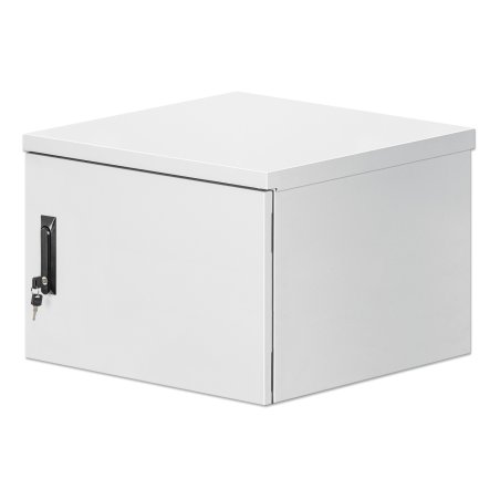 Intellinet Industrial IP55 19" Wall Mount Cabinet with Integrated Fans, 9U 600 mm (17.7 in.) Depth, Roof-mounted