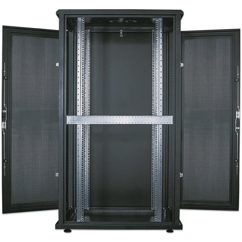Intellinet Armoire serveur autoportante 19", 42U, 800 × 1000 mm (largeur x profondeur), noire, assemblée, charge max.