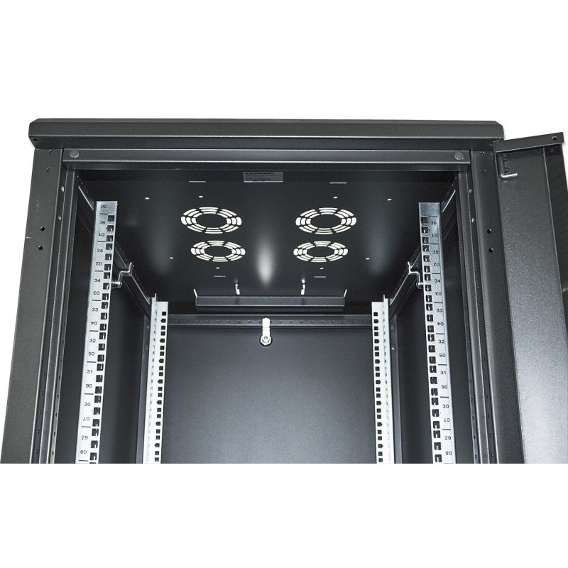 Intellinet 19" Network Cabinet - Free Standing, 36U, 800x800mm (width x depth), Black, Assembled, Max 1500kg,