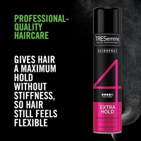 TRESemmé Extra Hold Hairspray 24-Hour Frizz Control for Smooth Finish 400ml