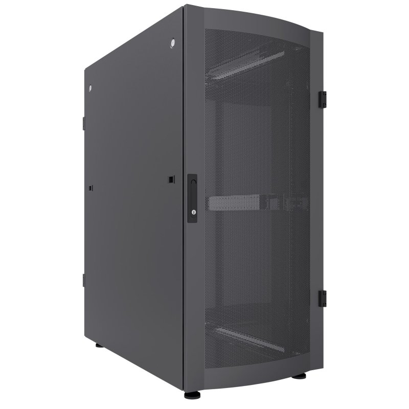 Intellinet 19" Server Cabinet - Free Standing, 36U, 600x1200mm (width x depth), Black, Flatpack, Max 1500kg,