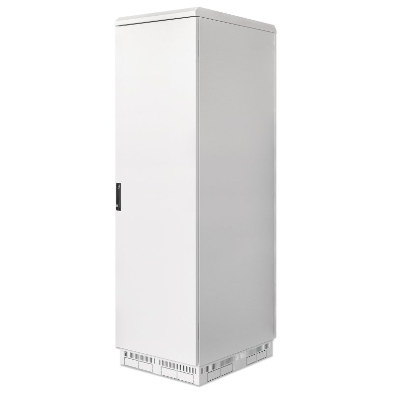 Intellinet Industrial IP55 19" Network Cabinet with Integrated Fans, 42U 800 mm (31.5 in.) Depth, Roof-mounted Four-fan