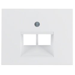 Hager 14097009 Plaque de commutation et obturateur Blanc