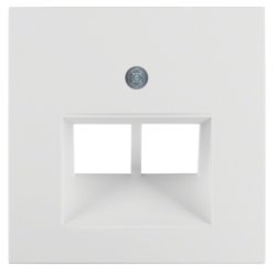 Hager 14098989 Plaque de commutation et obturateur Blanc
