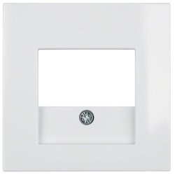 Hager 10338919 wall plate/switch cover White