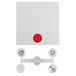 Hager 16218989 Plaque de commutation et obturateur Blanc