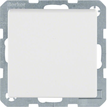 Berker 47516089 SCHUKO-Steckdose m Klappdeckel polarweiss samt