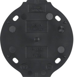 Hager 133111 light switch Duroplast Black