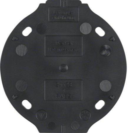 Hager 133111 light switch Duroplast Black