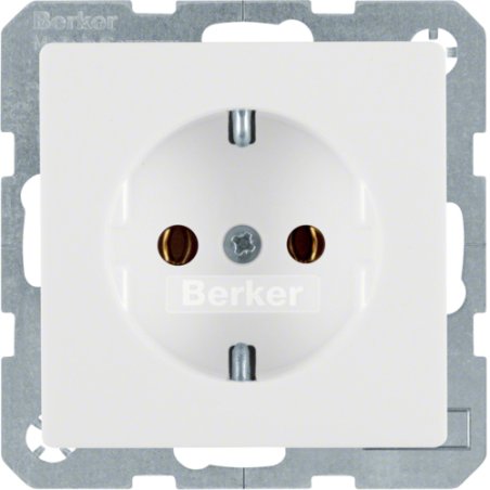 Hager 47436089 socket-outlet Type F White