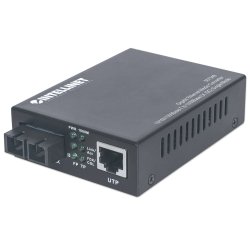 Intellinet 507349 convertisseur de support réseau 1000 Mbit/s 1310 nm Monomode Noir