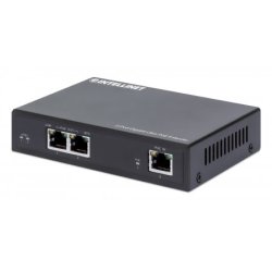 Intellinet 2-Port Gigabit Ultra PoE Extender, Adds up to 100 m (328 ft.) to PoE Range, PoE Power Budget 60 W, Two PSE