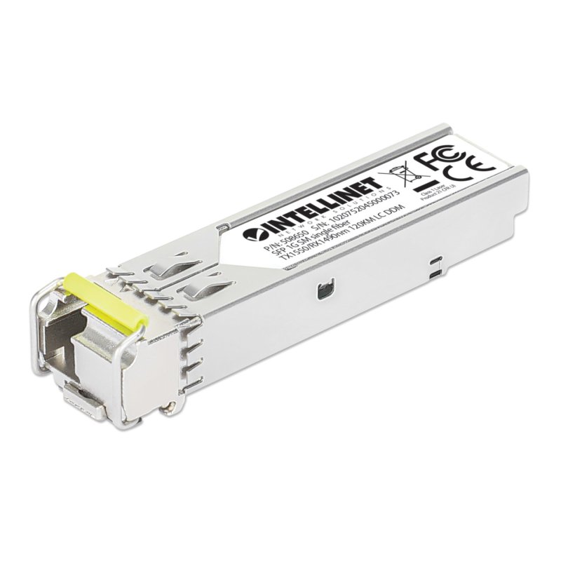 Intellinet Module émetteur-récepteur de réseau SFP fibre Gigabit WDM bidirectionnel, 1000Base-BX-D, monomode LC,