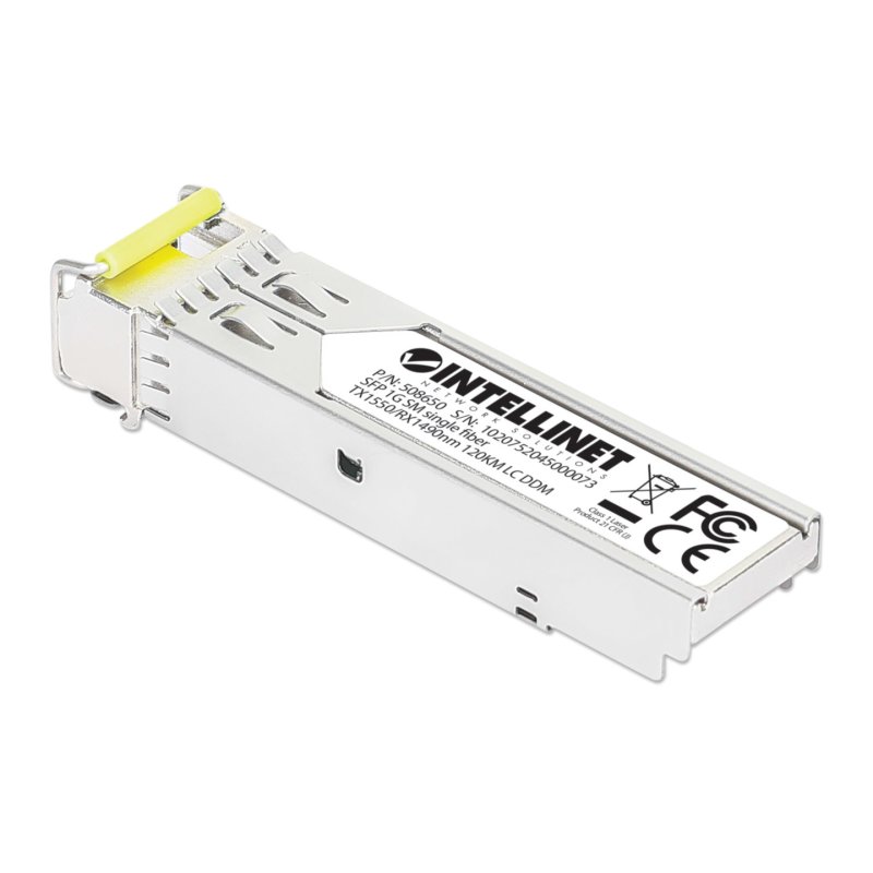 Intellinet Module émetteur-récepteur de réseau SFP fibre Gigabit WDM bidirectionnel, 1000Base-BX-D, monomode LC,