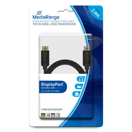 MediaRange MRCS159 DisplayPort cable 2 m Black