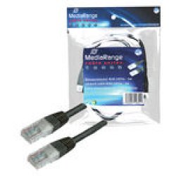 MediaRange MRCS116 câble de réseau Noir 3 m Cat5