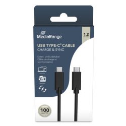 MediaRange MRCS214 USB cable USB 3.2 Gen 1 (3.1 Gen 1) 1.2 m USB C Black