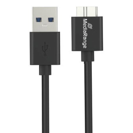 MediaRange MRCS239 câble USB USB 3.2 Gen 1 (3.1 Gen 1) 0,5 m USB A Micro-USB B Noir