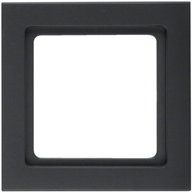 Hager 10116096 wall plate/switch cover Black