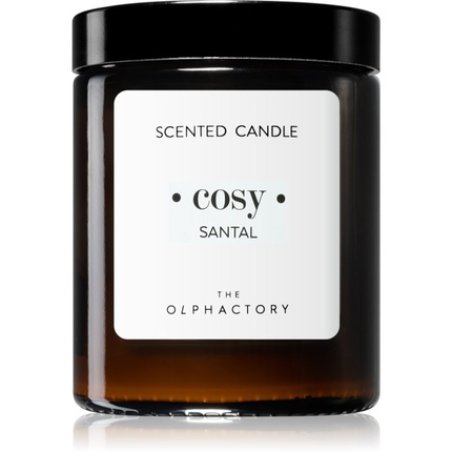 Ambientair Olphactory Santal Candela Profumata Brown Cosy 135 G