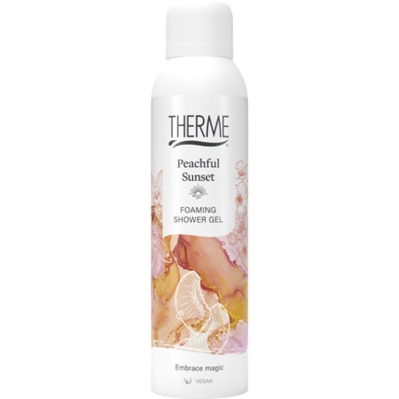 Therme Foaming Shower Gel Peachful Sunset A Refreshing Shower Gel For A Peaceful Experience