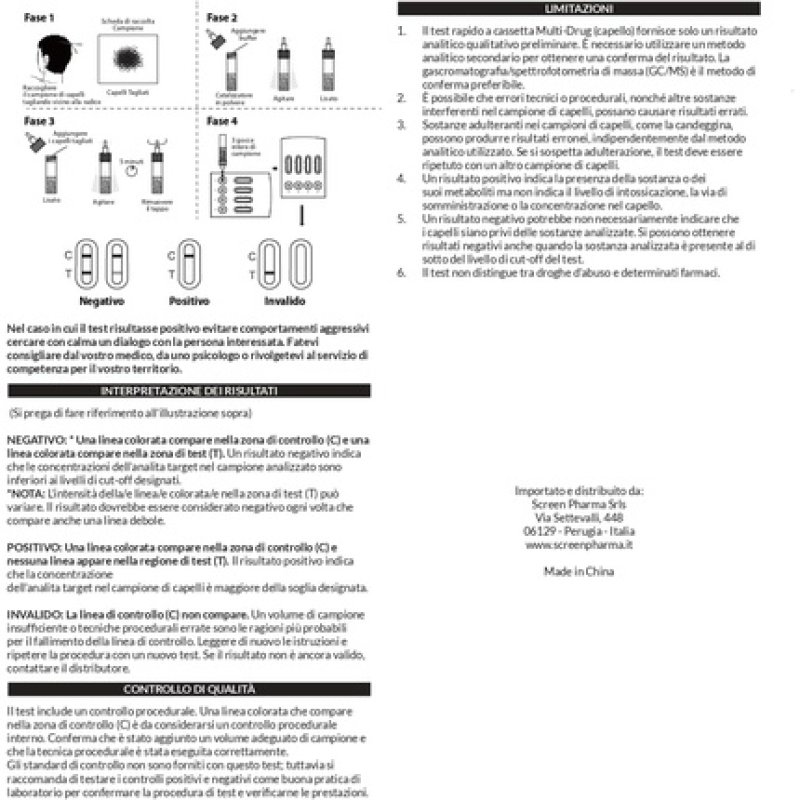 Screen Pharma Hair Drug Test Detects 4 Substances