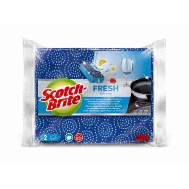 Scotch-Brite 7100226041 sponge Rectangular Blue 2 pc(s)
