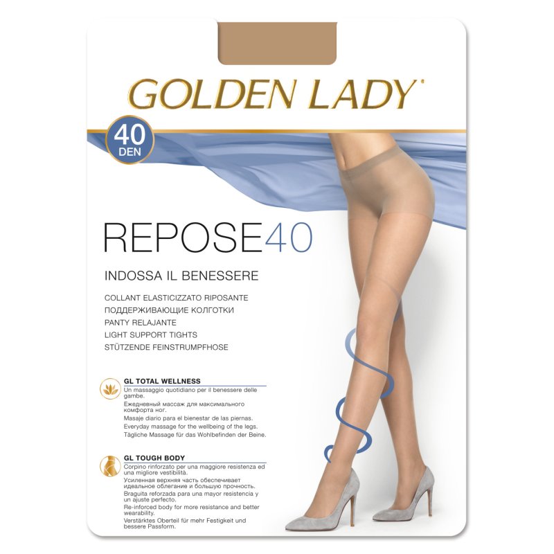 Golden Lady Repose 40 Brown, Transparent