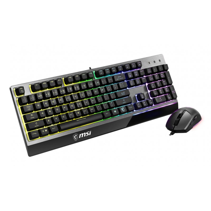 MSI Vigor GK30 Combo clavier Souris incluse Gaming USB QWERTY Noir