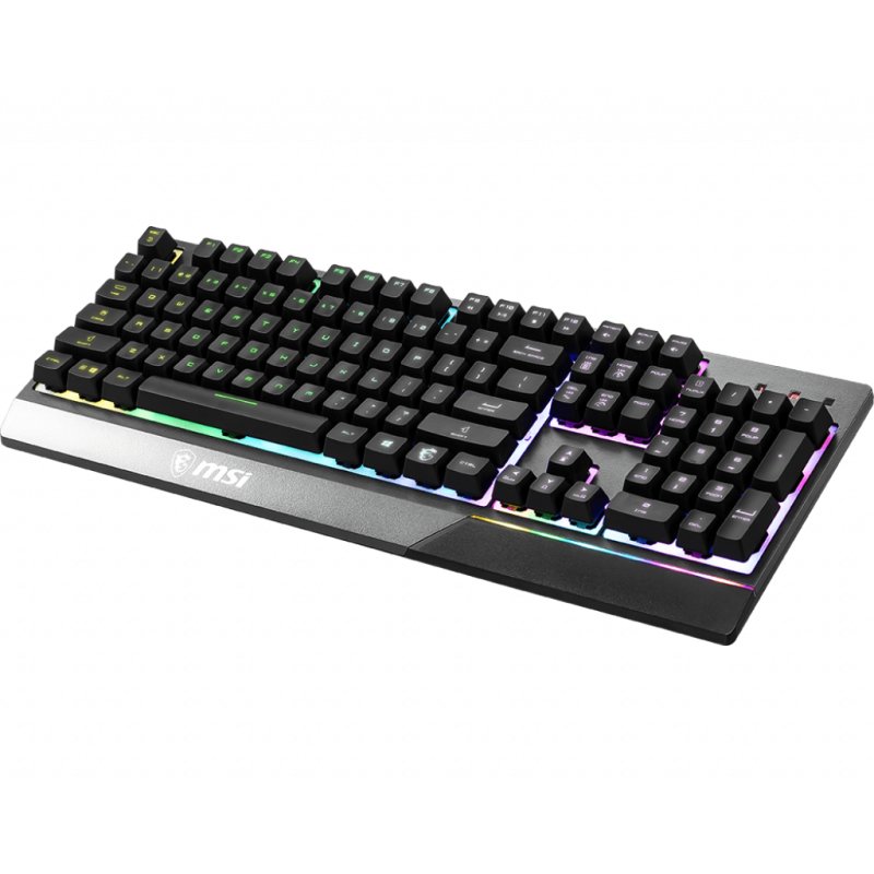 MSI VIGOR GK30 RGB MEMchanical Gaming Keyboard ' UK Layout, MECH. Membrane switches, 6-Zone RGB Lighting, RGB Mystic