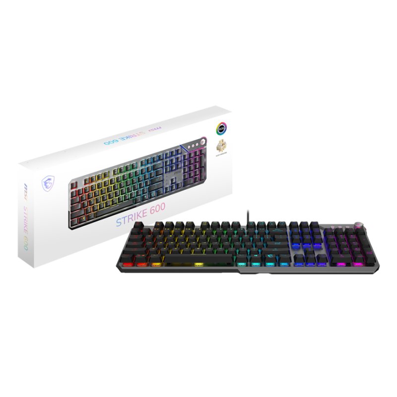 MSI STRIKE 600 SILENT UK clavier Gaming USB QWERTY Noir