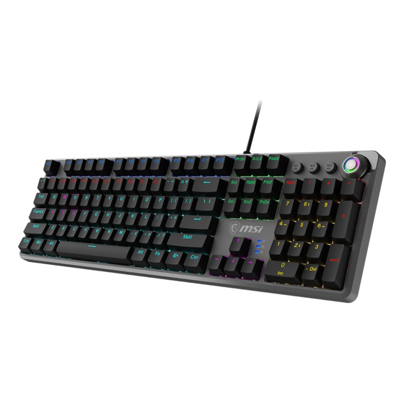 MSI FORGE GK310 RED UK keyboard Gaming USB QWERTY UK International Black