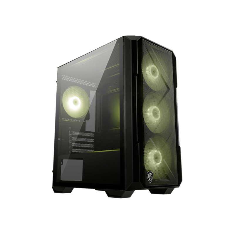 MSI MAG FORGE M120R AIRFLOW computer case Mini Tower Black, Transparent