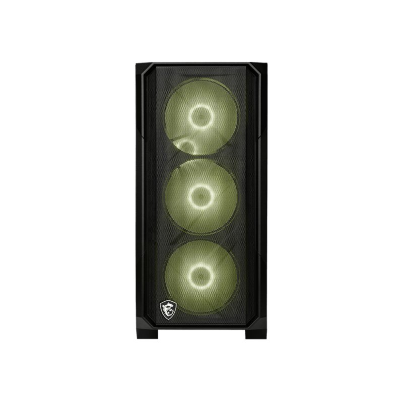 MSI MAG FORGE M120R AIRFLOW computer case Mini Tower Black, Transparent