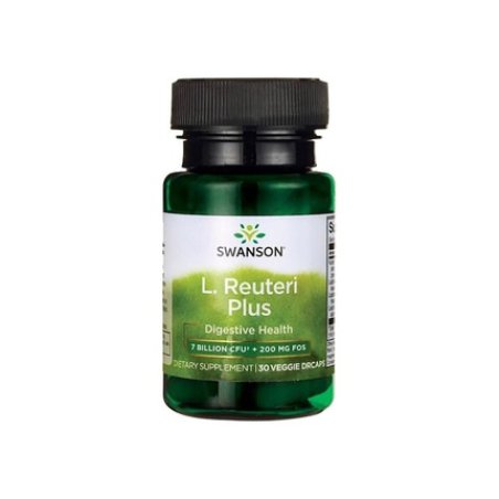 Swanson L Reuteri Plus Probiotic Supplement 30 Vegetarian Capsules
