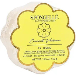 Spongelle Coconut Verbena Spongette Loofah Body Scrubber Bath & Shower Loofah For Women With Body Wash Infused Sponge 5