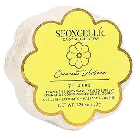 Spongelle Coconut Verbena Spongette Loofah Body Scrubber Bath & Shower Loofah For Women With Body Wash Infused Sponge 5