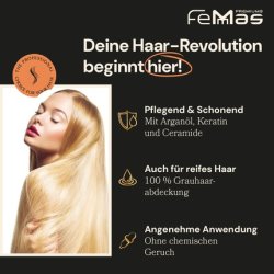 Femmas Hair Color Light Blonde Gold 103 Cream Hair Color with Argan Oil