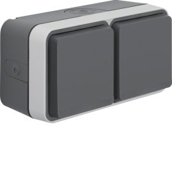 Hager 47753525 socket-outlet Type F Grey