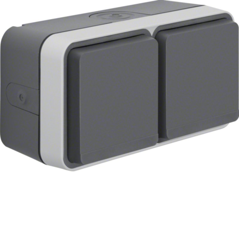 Hager 47753525 prise de courant Type F Gris