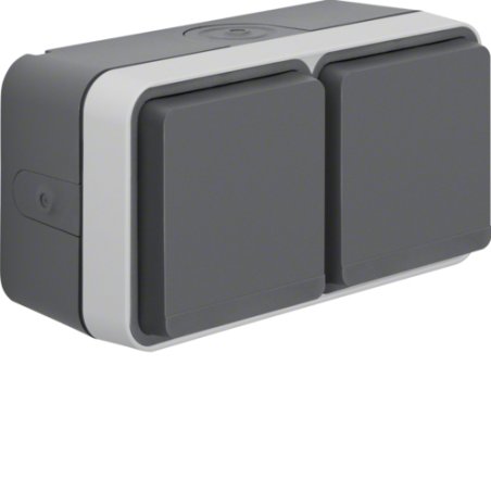 Hager 47753525 socket-outlet Type F Grey