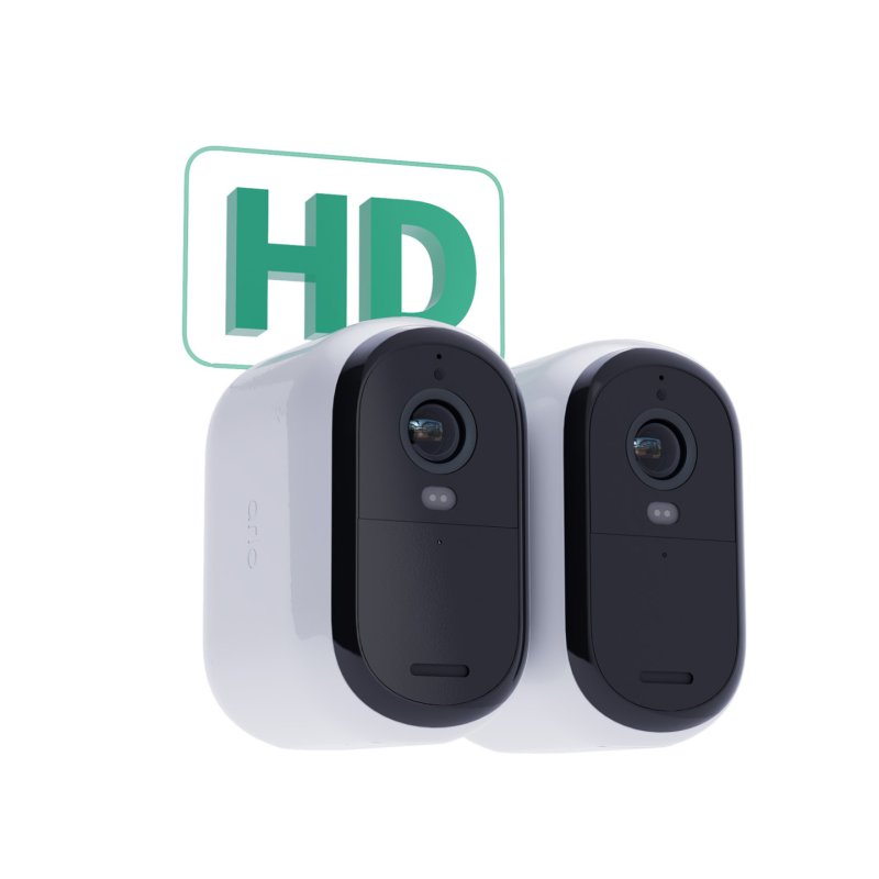 Arlo Essential XL Caméra de sécurité extérieure, pack de 2