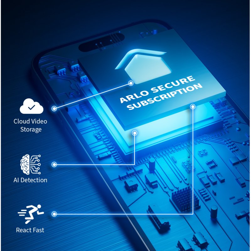 ARLO ESSENTIAL 2 2K Outdoor Camera 3pack W/3 Solar Panel BNDL