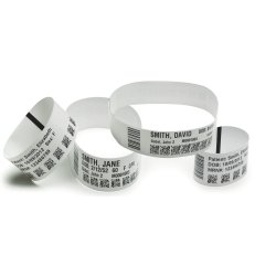 Zebra Wristband Z-Band Ultrasoft Synthetic 175/roll Plain