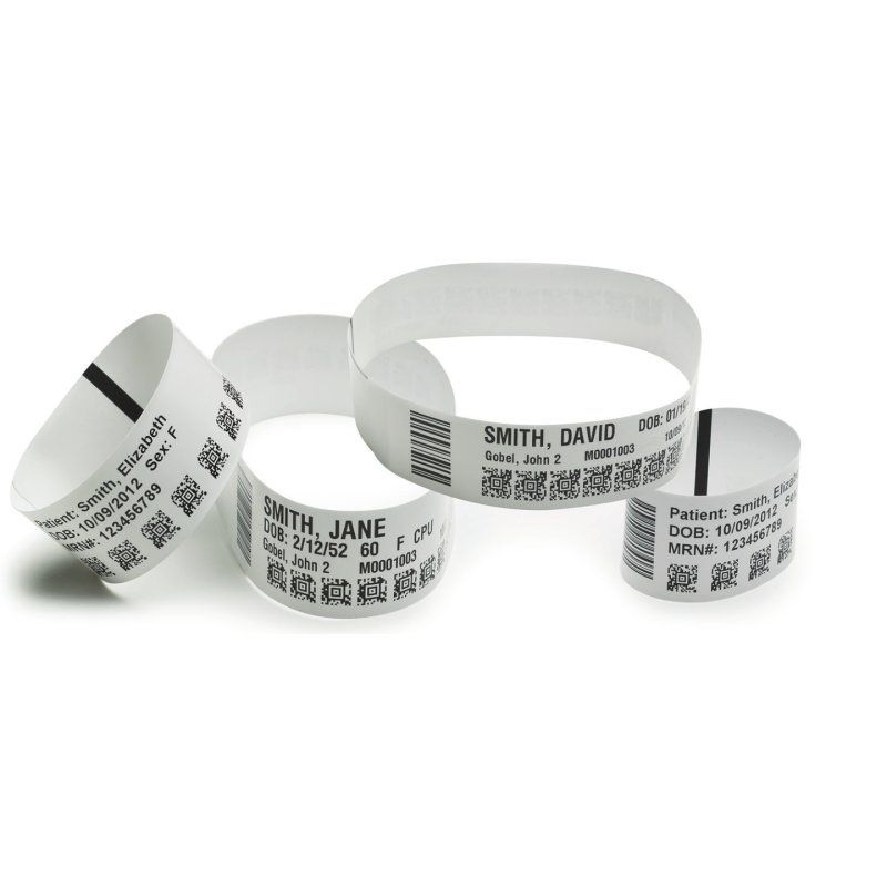 Zebra Wristband Z-Band Ultrasoft Synthetic 175/roll Plain
