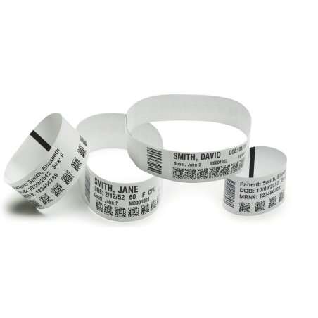 Zebra Wristband Z-Band Ultrasoft Synthetic 175/roll Plain