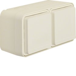 Berker 47843512 FR-2fach Steckdose polarweiß SCHUKO waagerecht W.1