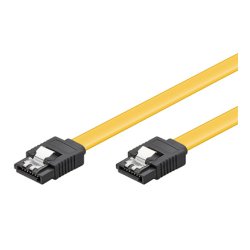 Goobay SATA-6Gb/s Flachbandkabel 20cm gelb