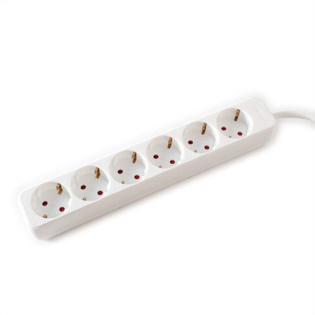 VALUE 19.99.1080 power extension 1.5 m 6 AC outlet(s) Indoor White